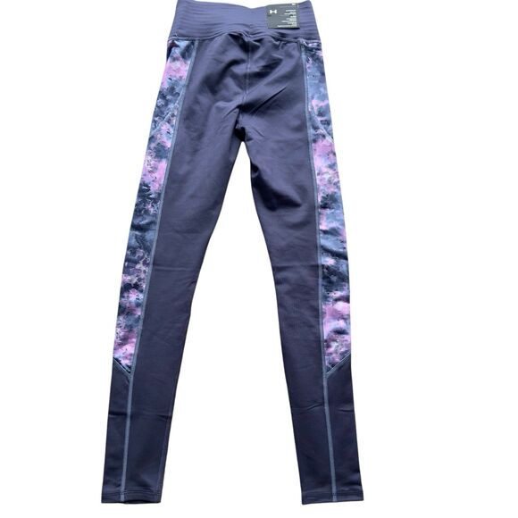Under Armour Women’s Leggings Small High Rise Compression Purple - Picture 7 of 15